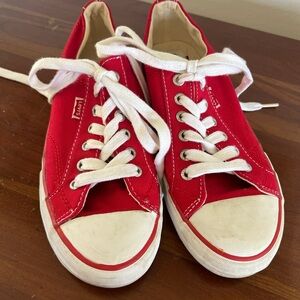 Levi's Red Canvas Sneakers